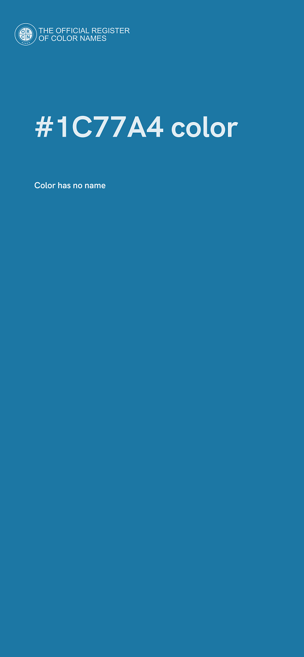 #1C77A4 color image