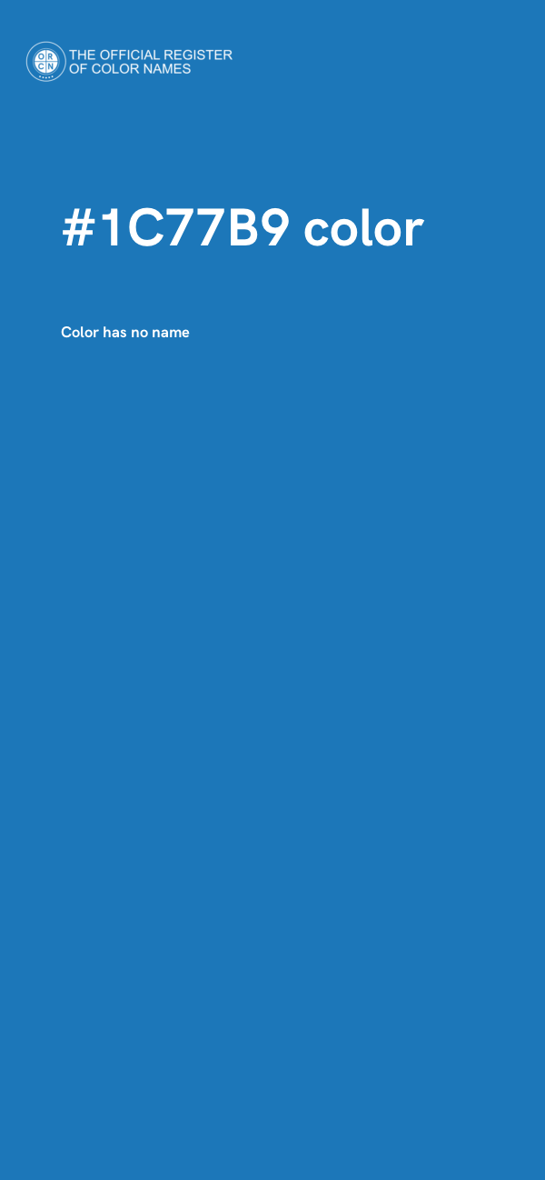 #1C77B9 color image