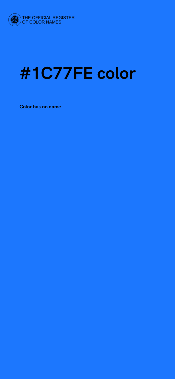 #1C77FE color image