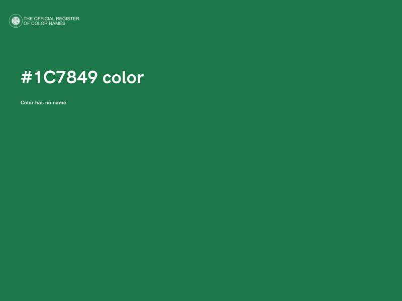 #1C7849 color image