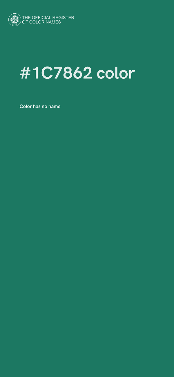 #1C7862 color image