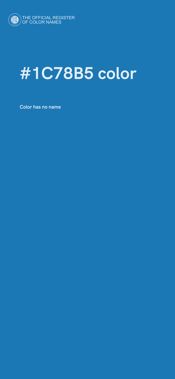 #1C78B5 color image