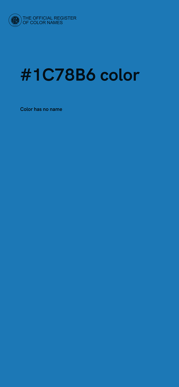 #1C78B6 color image