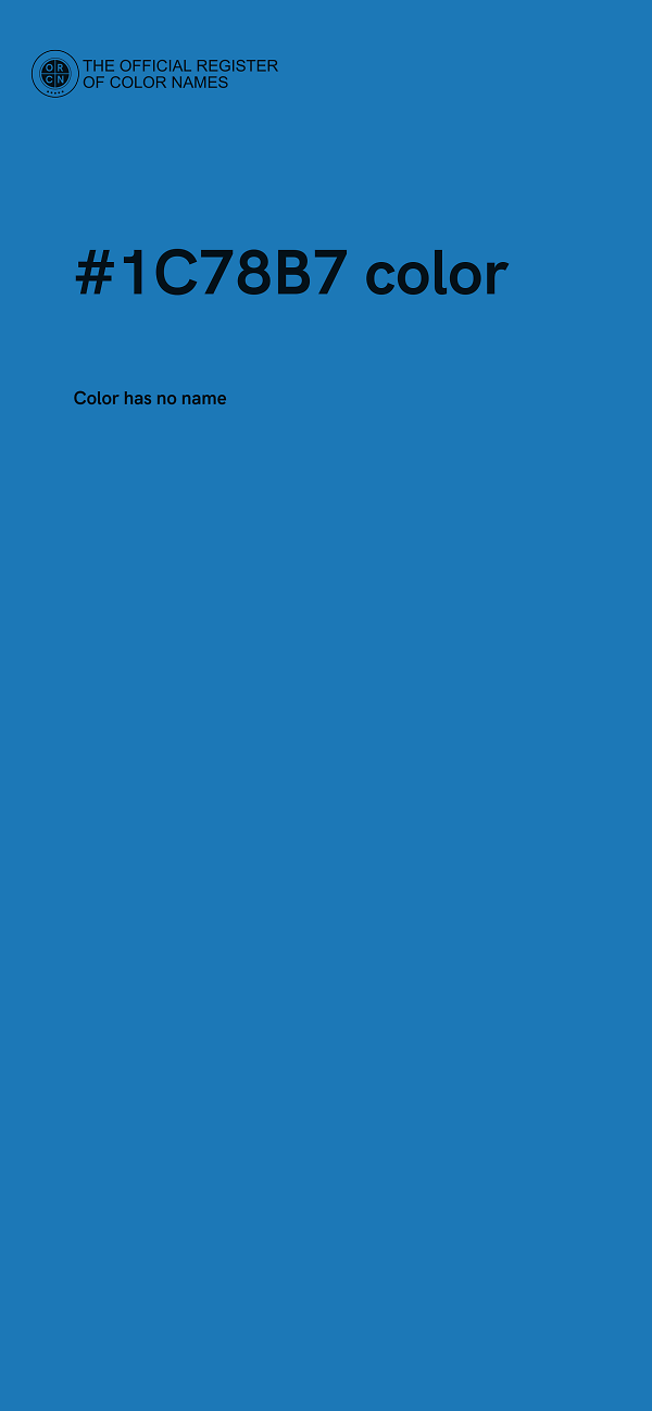 #1C78B7 color image