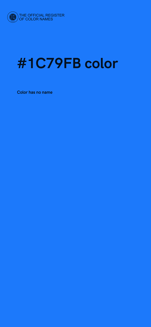 #1C79FB color image