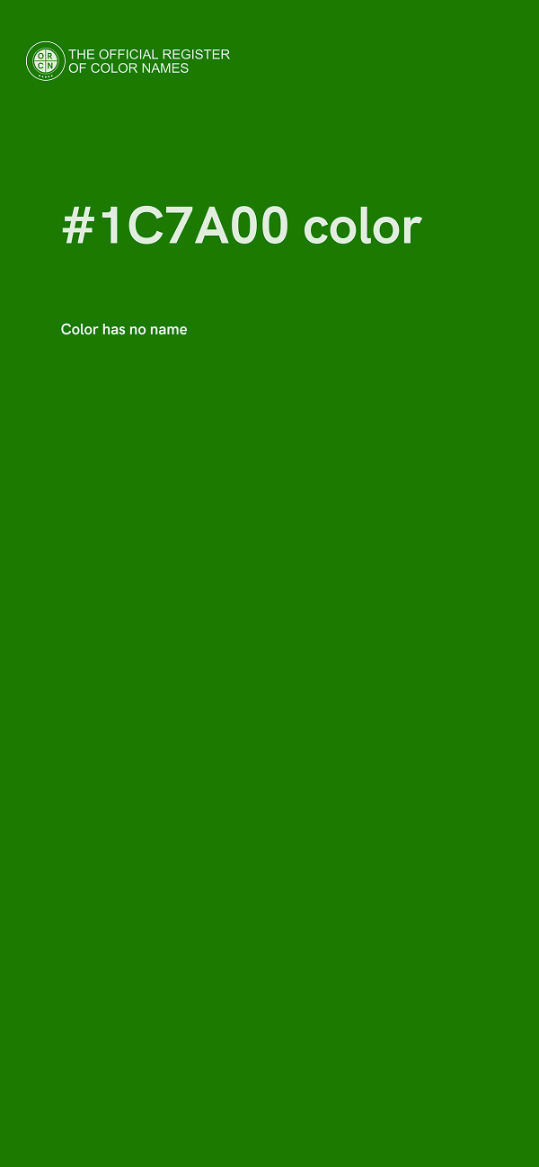 #1C7A00 color image