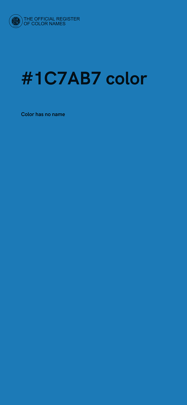 #1C7AB7 color image