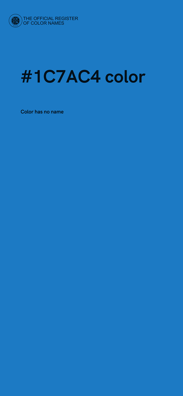 #1C7AC4 color image