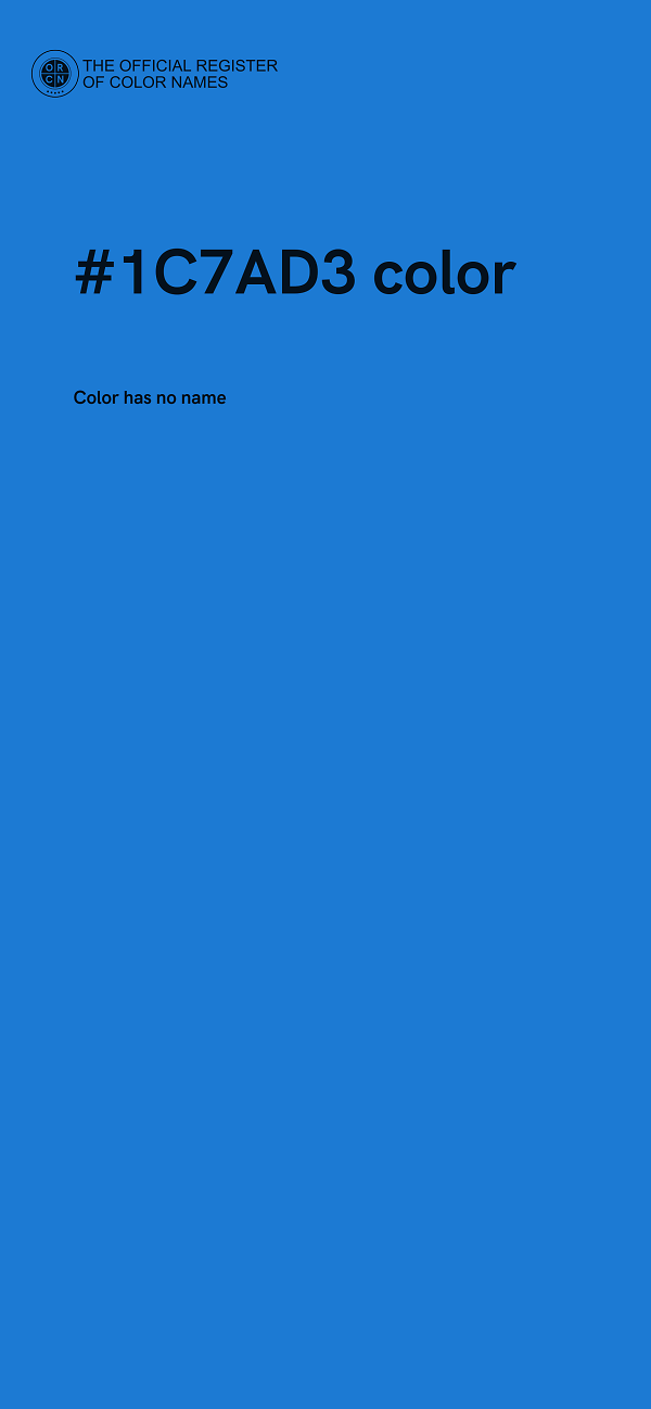 #1C7AD3 color image