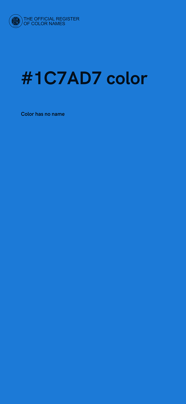 #1C7AD7 color image