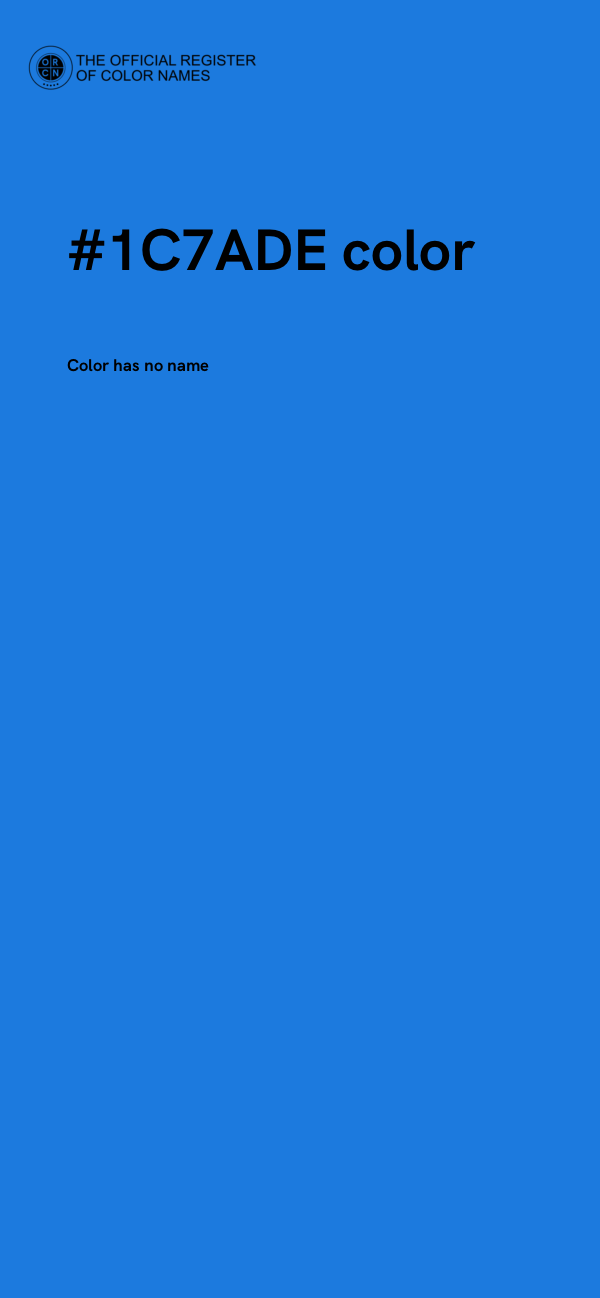 #1C7ADE color image