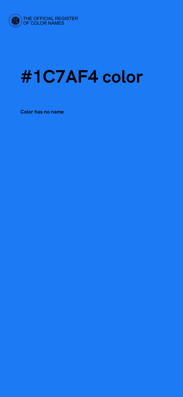 #1C7AF4 color image