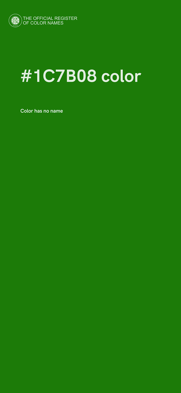 #1C7B08 color image