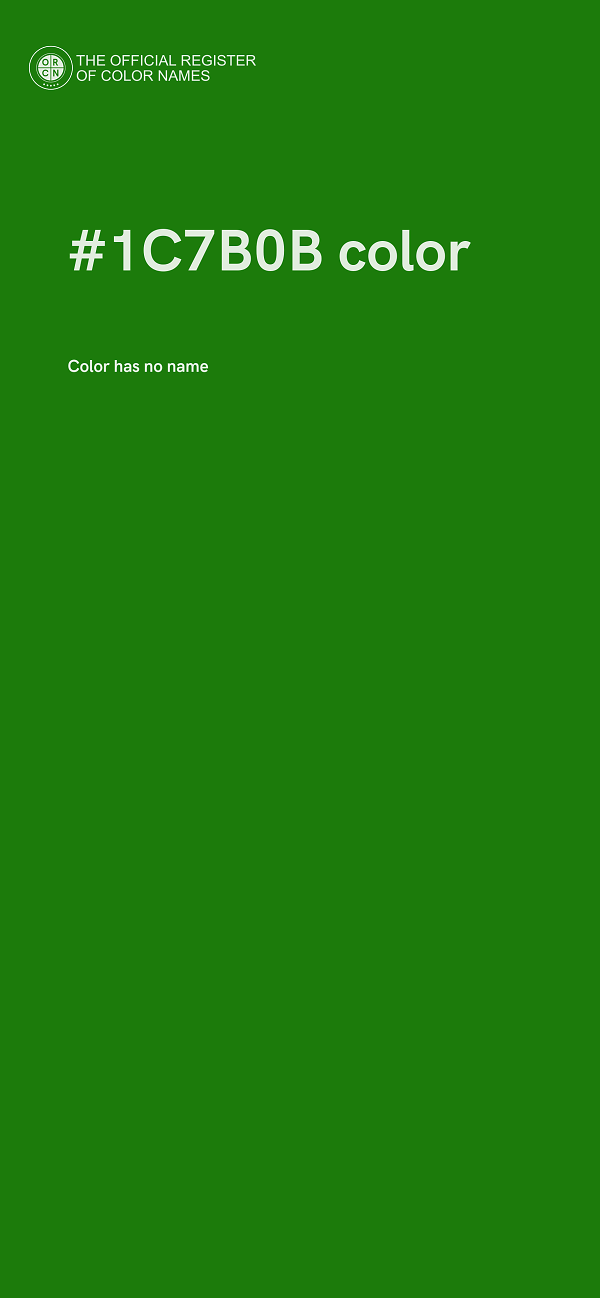 #1C7B0B color image