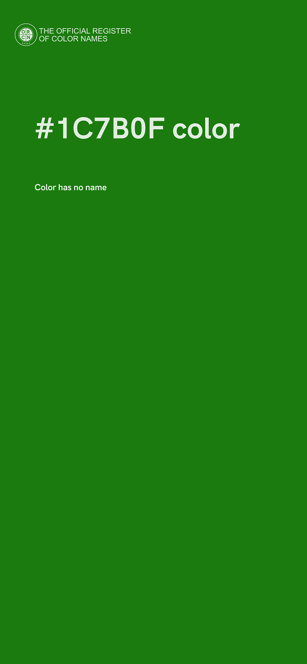 #1C7B0F color image