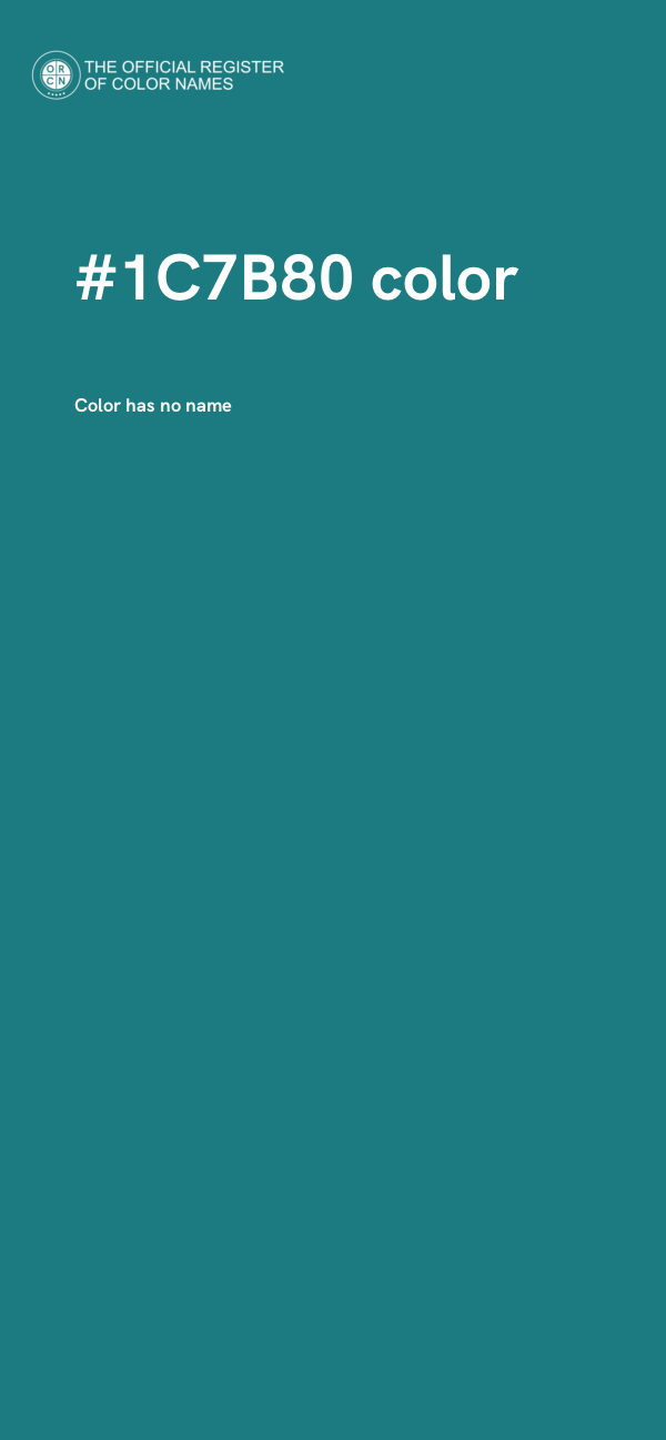 #1C7B80 color image