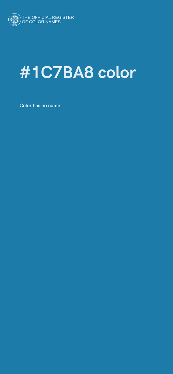 #1C7BA8 color image