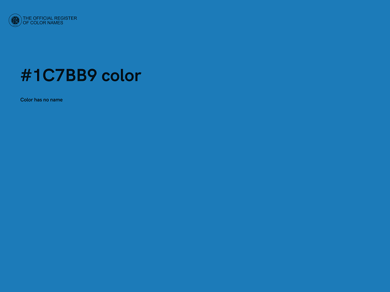 #1C7BB9 color image