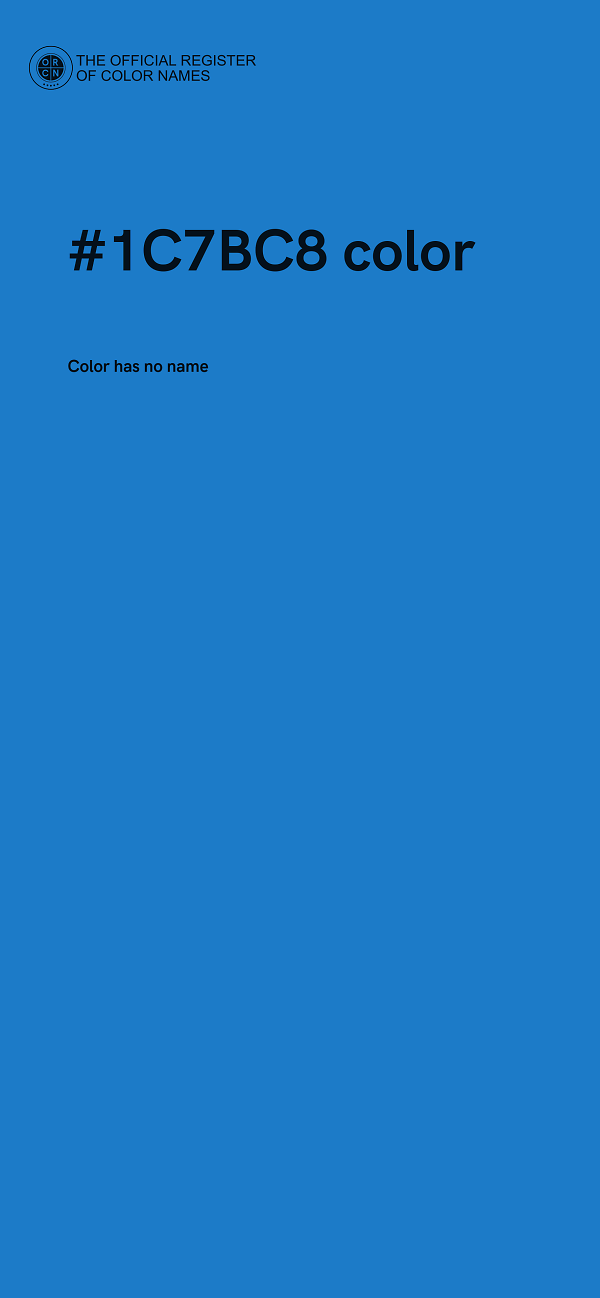 #1C7BC8 color image