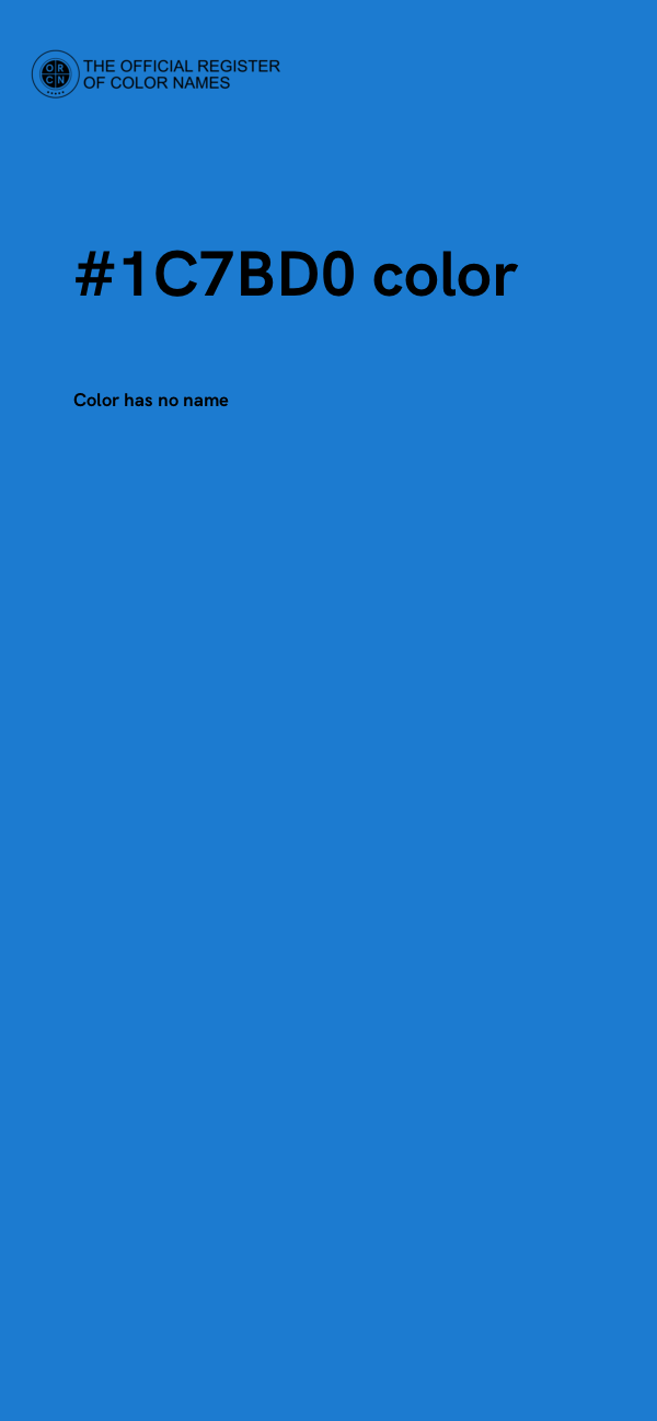 #1C7BD0 color image