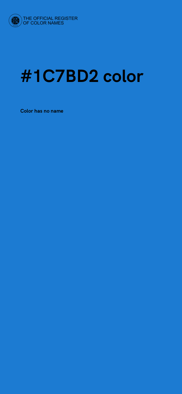 #1C7BD2 color image