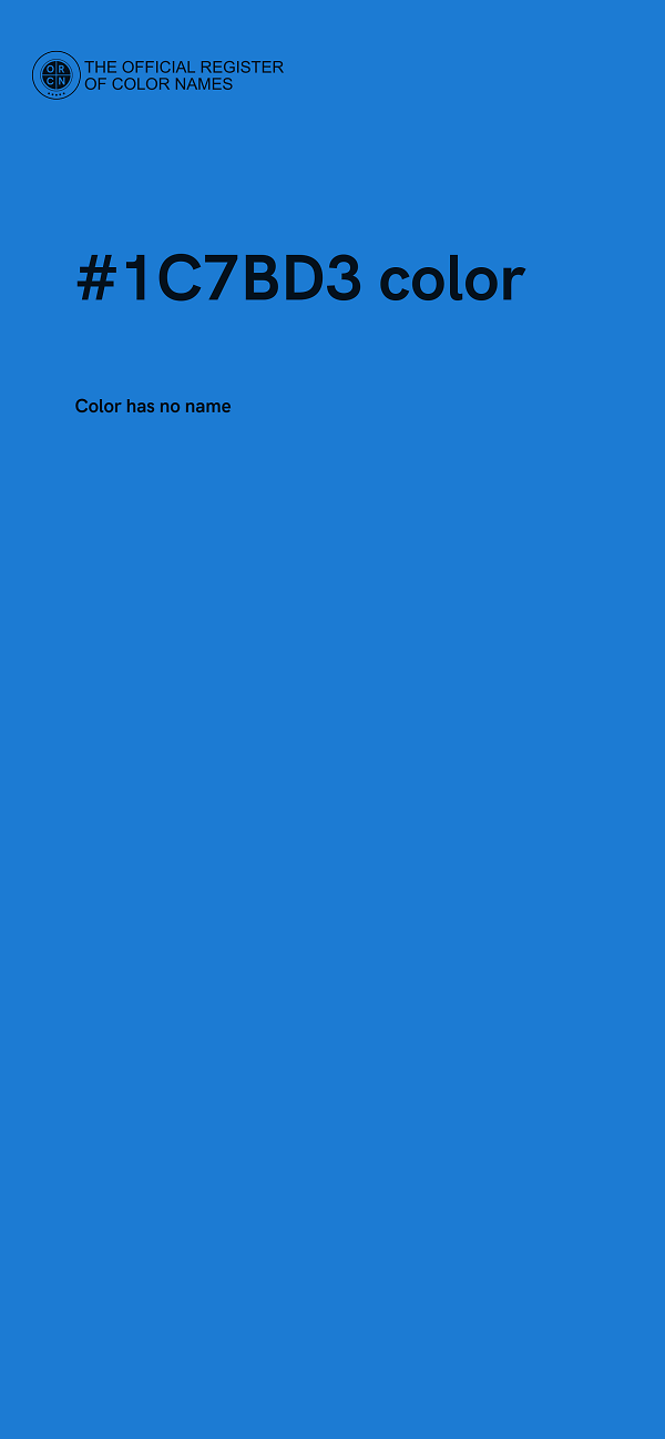 #1C7BD3 color image