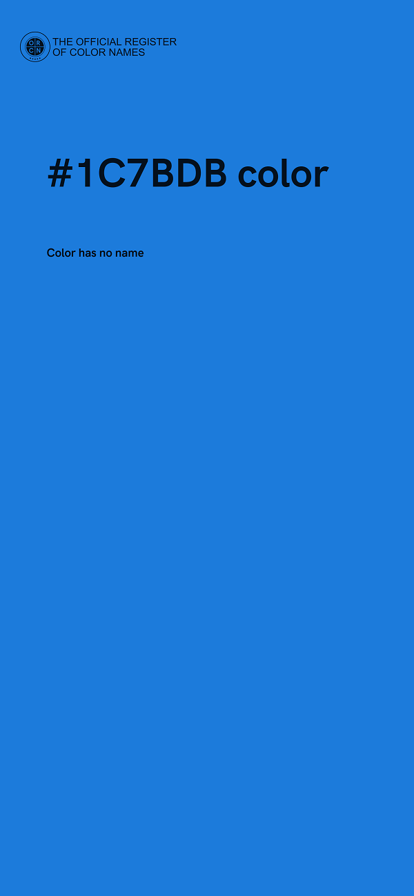 #1C7BDB color image