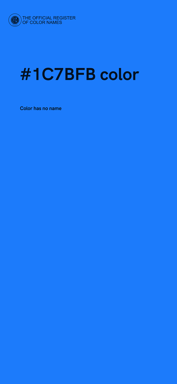 #1C7BFB color image