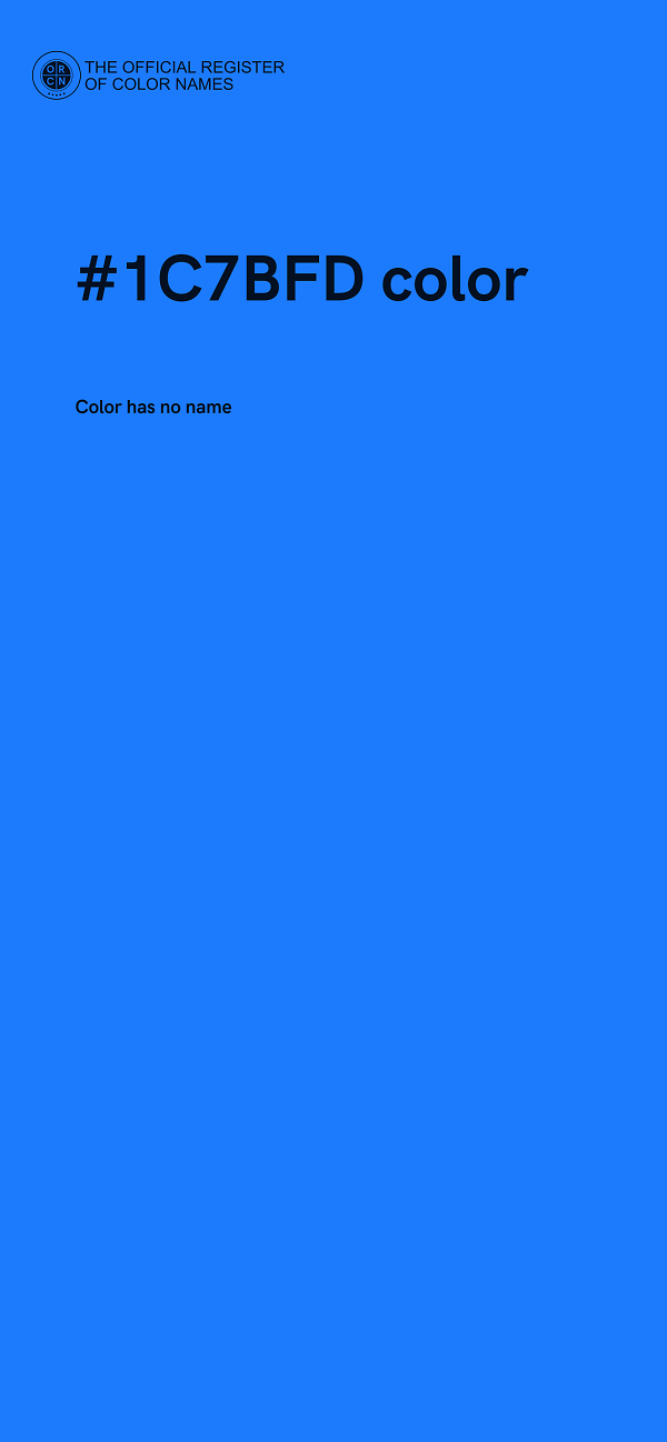 #1C7BFD color image
