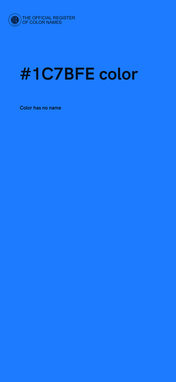#1C7BFE color image
