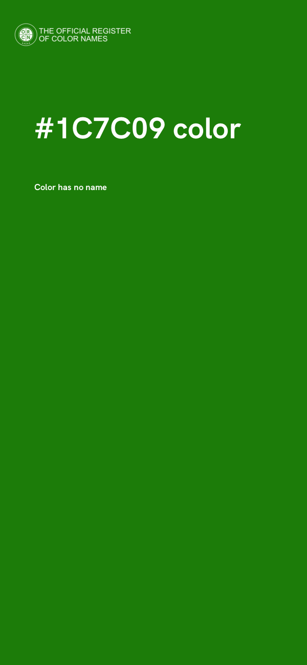 #1C7C09 color image