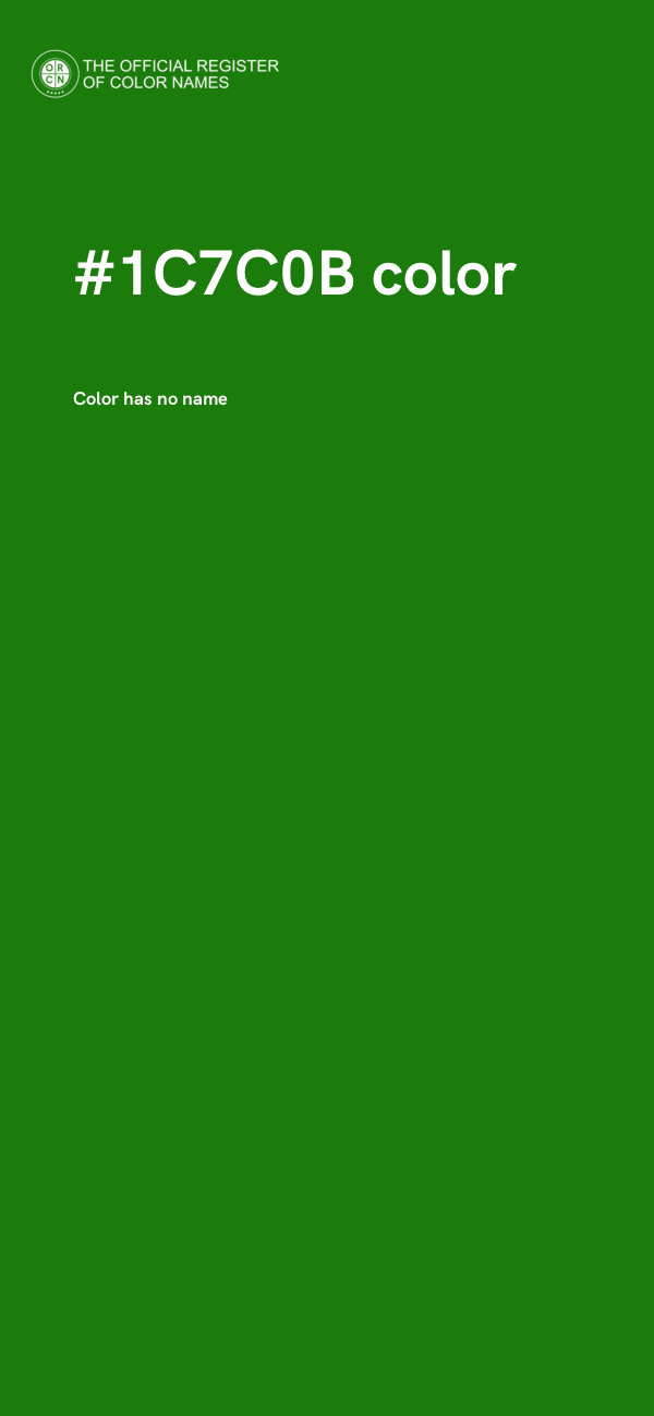 #1C7C0B color image