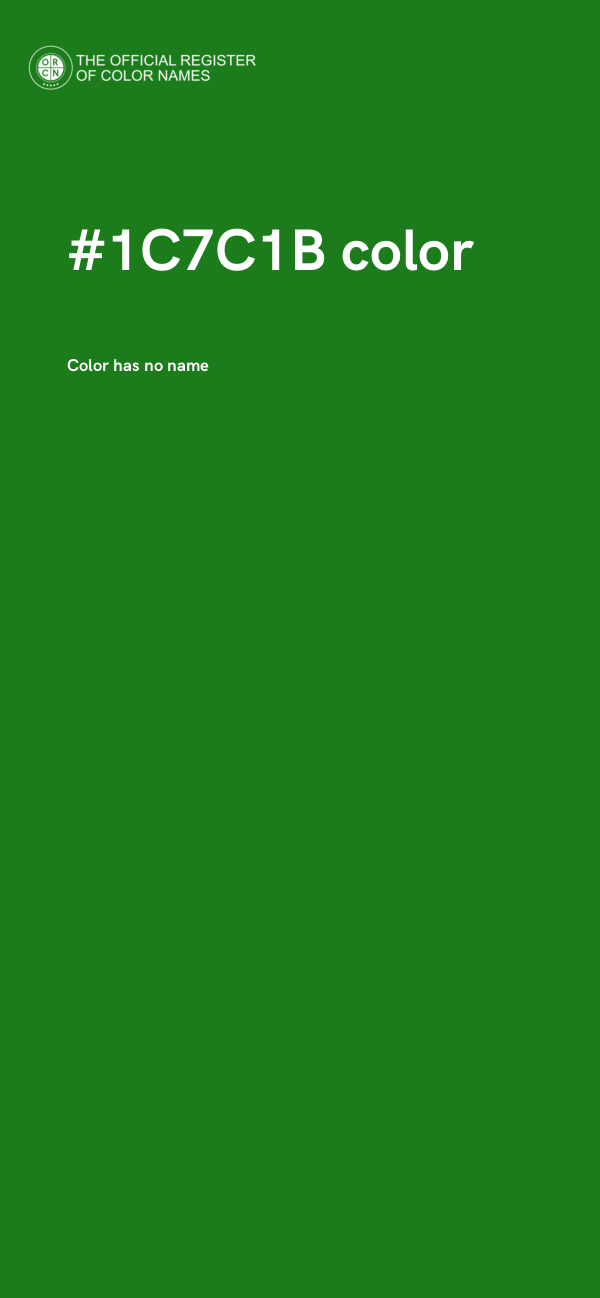 #1C7C1B color image