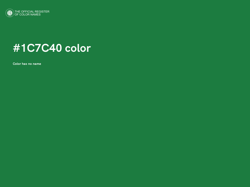 #1C7C40 color image
