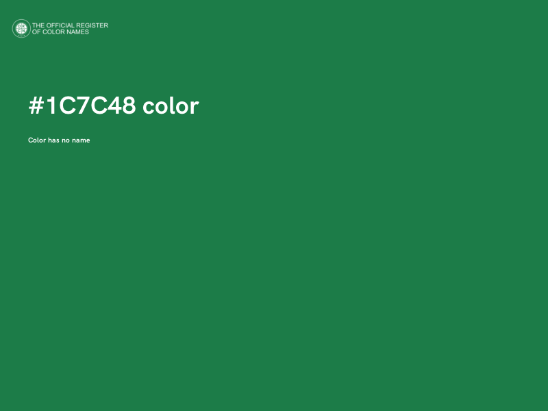 #1C7C48 color image