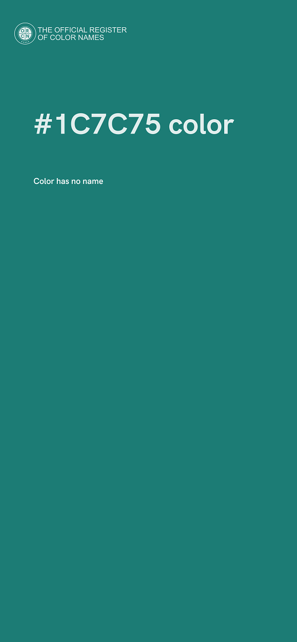 #1C7C75 color image