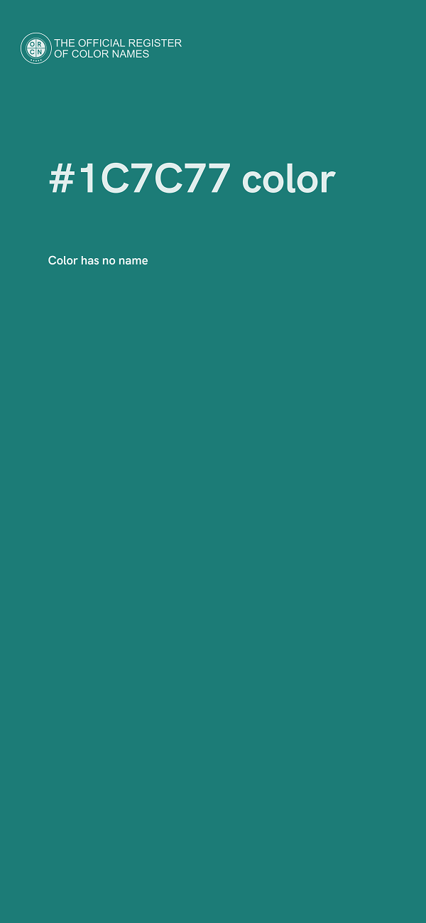 #1C7C77 color image