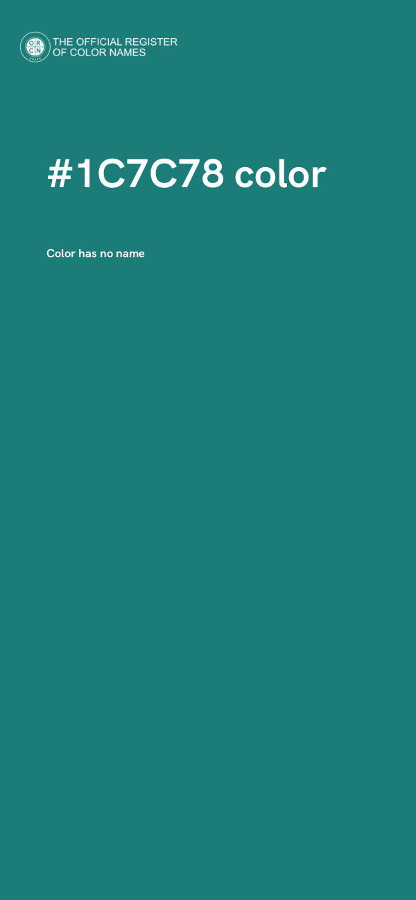 #1C7C78 color image