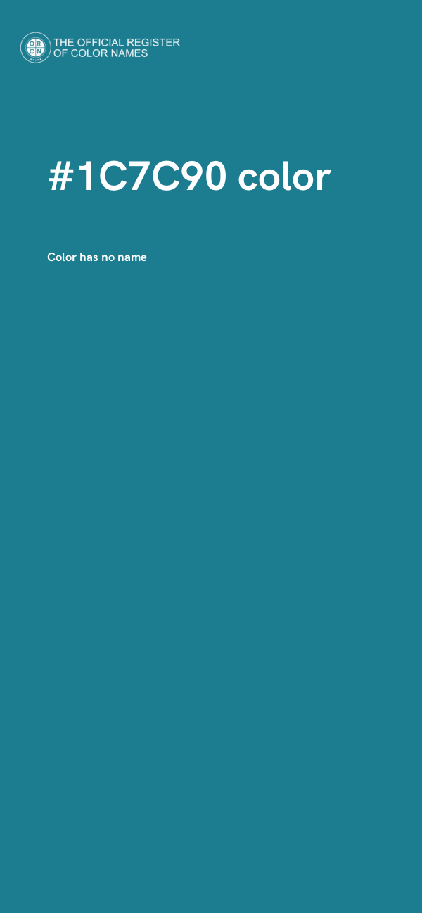 #1C7C90 color image