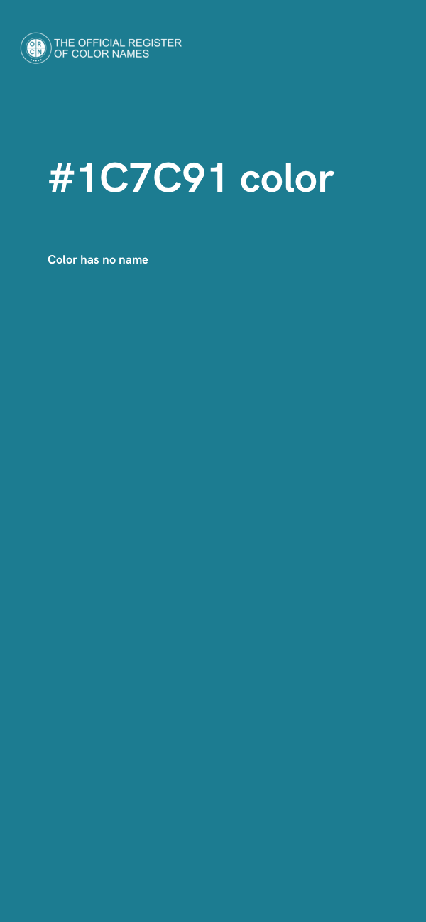 #1C7C91 color image