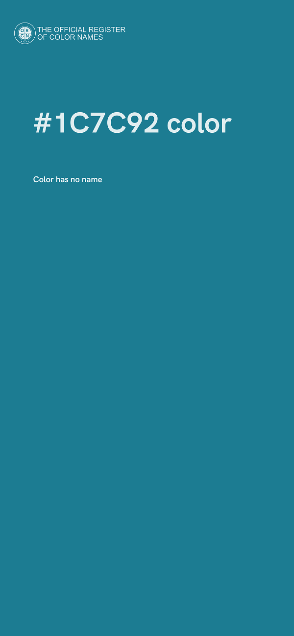 #1C7C92 color image