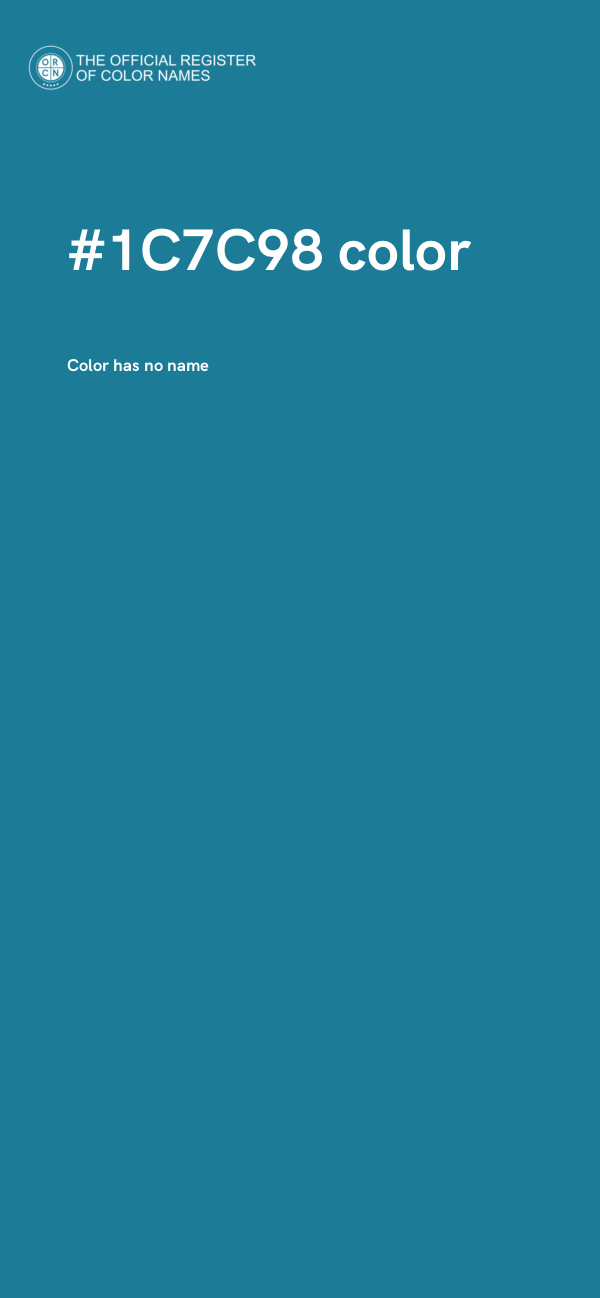 #1C7C98 color image