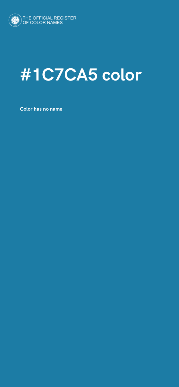 #1C7CA5 color image