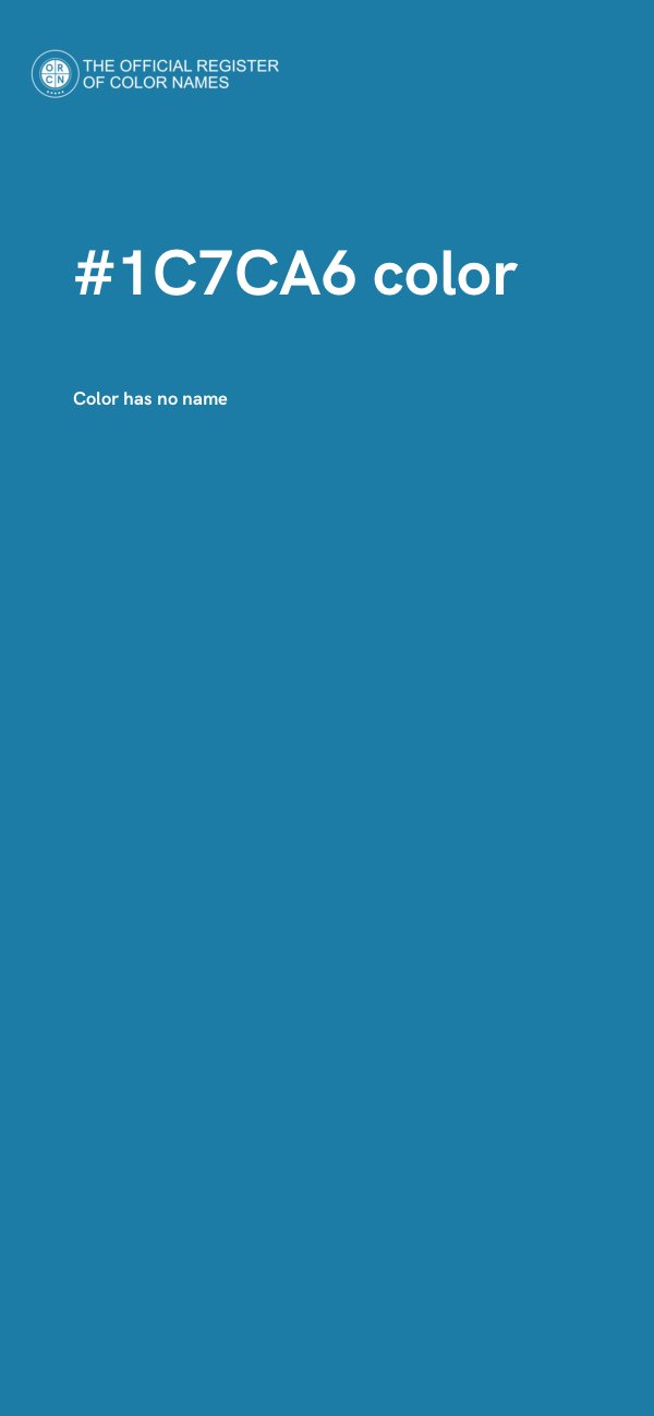 #1C7CA6 color image
