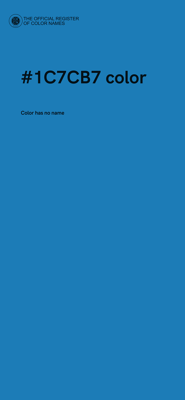 #1C7CB7 color image