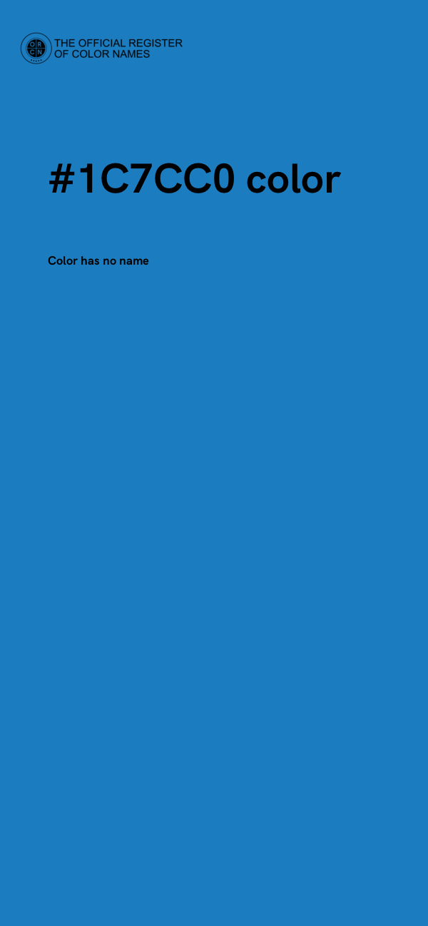 #1C7CC0 color image