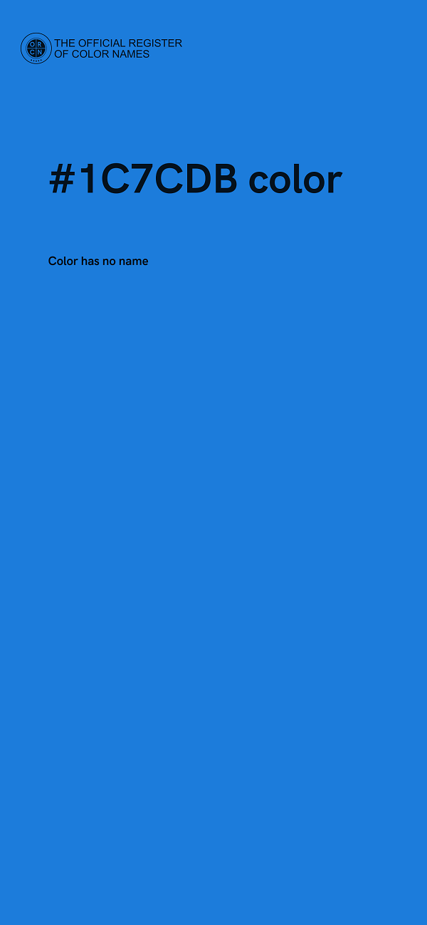 #1C7CDB color image