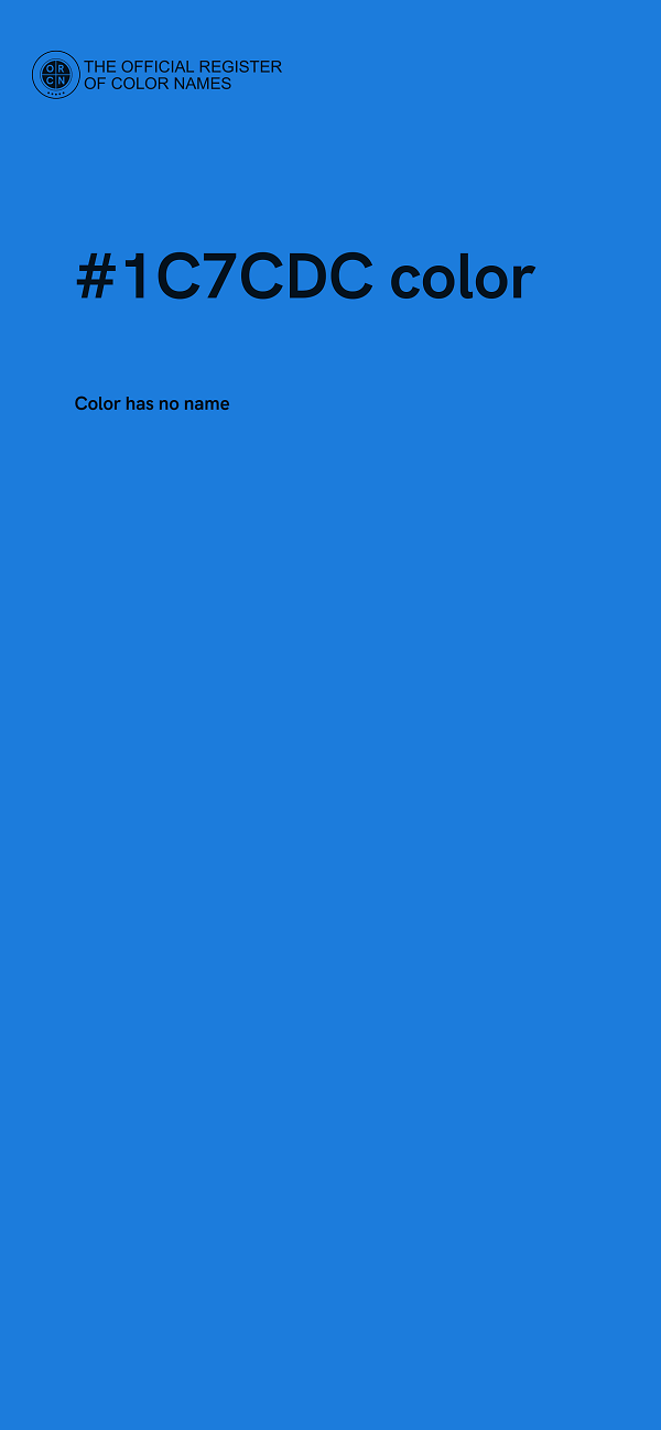 #1C7CDC color image