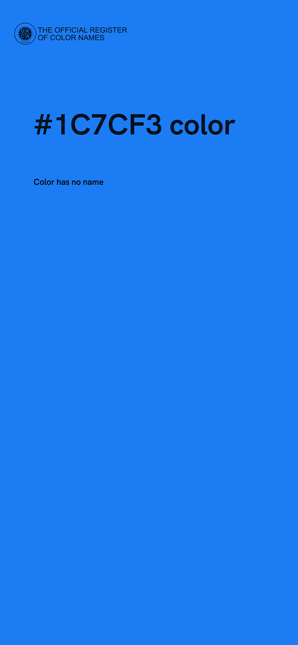 #1C7CF3 color image