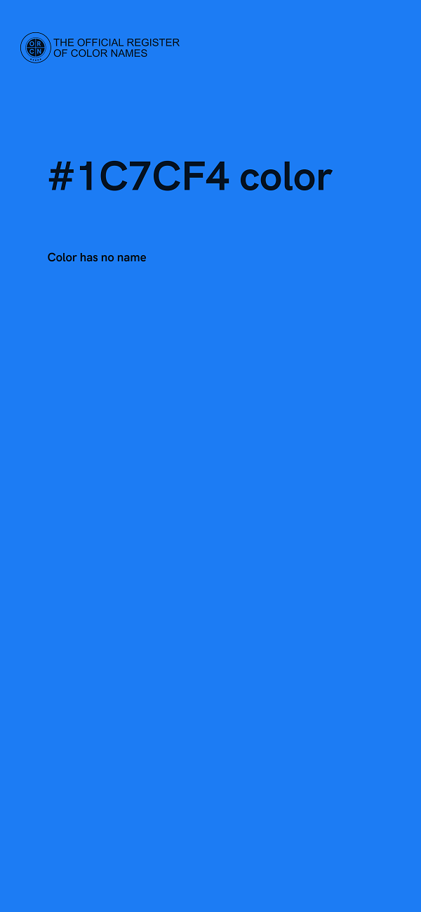 #1C7CF4 color image